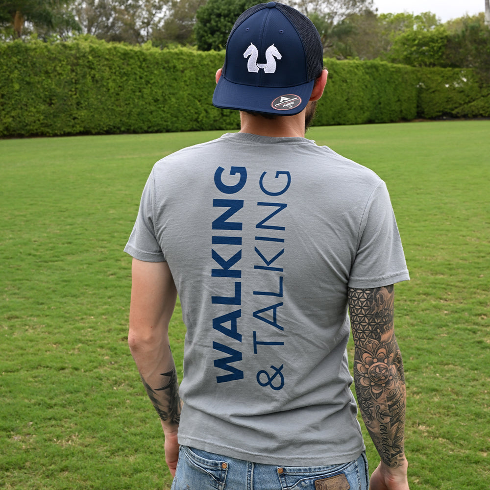Classic Walking & Talking T-Shirt - Granite Back
