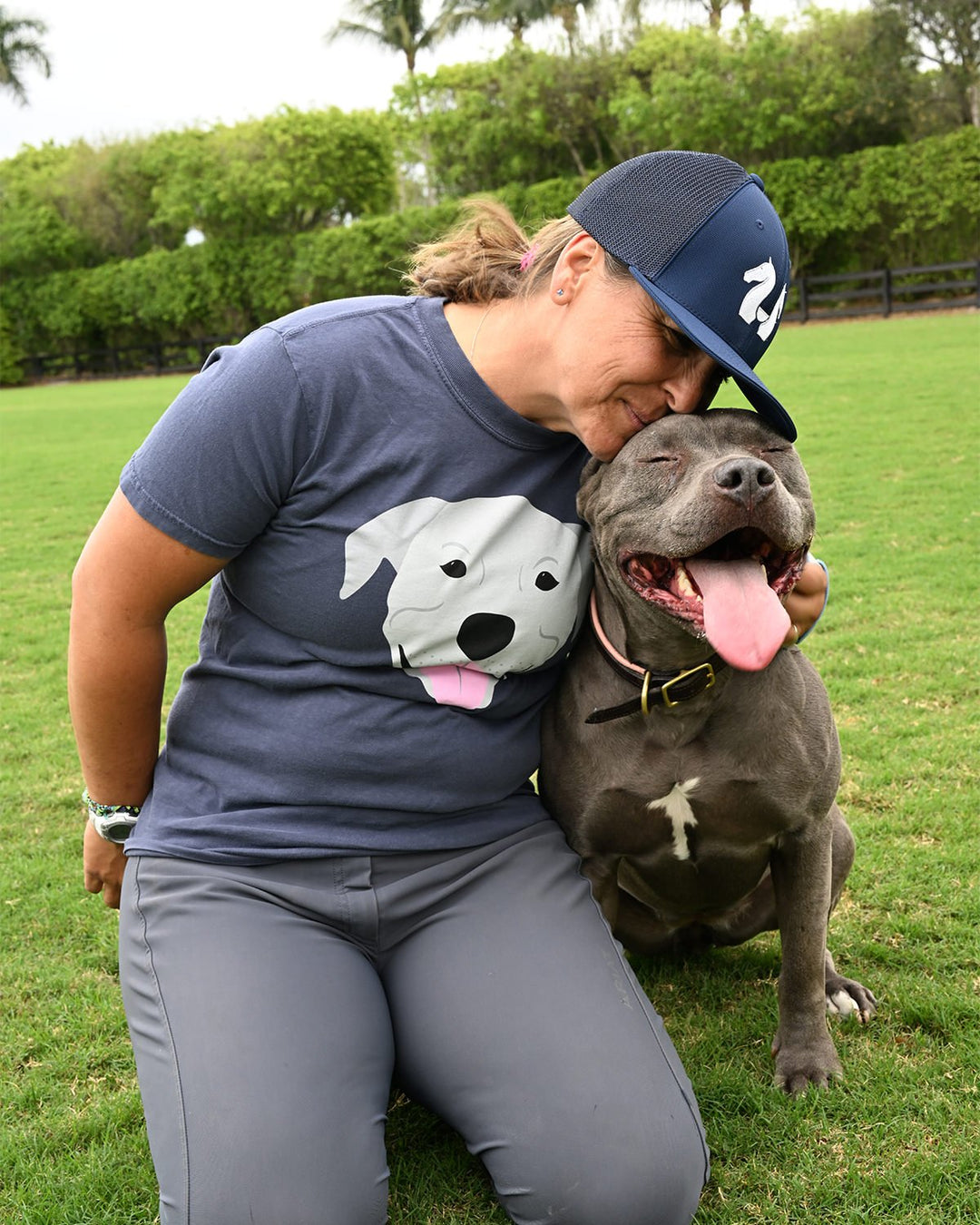 Navy Blueberry T-Shirt with Blueberry print and Walking & Talking logo, official Karl Cook Fan Merch.