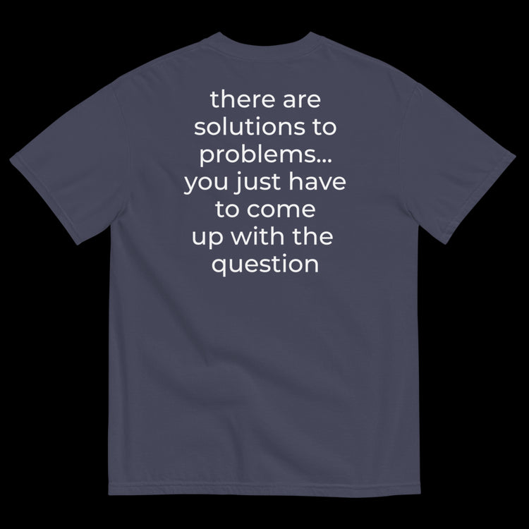 Walking & Talking THERE ARE SOLUTIONS - Classic T-Shirt - Navy Back