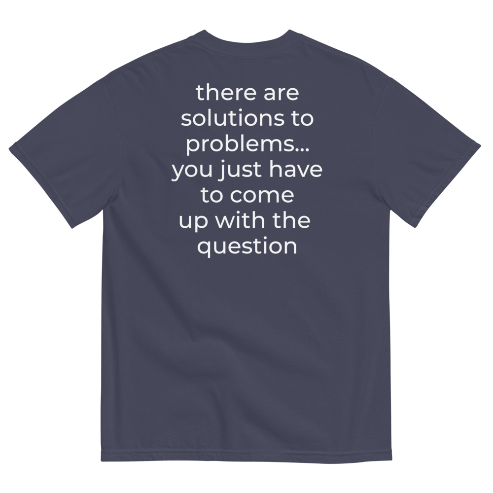Walking & Talking THERE ARE SOLUTIONS - Classic T-Shirt - Navy Back