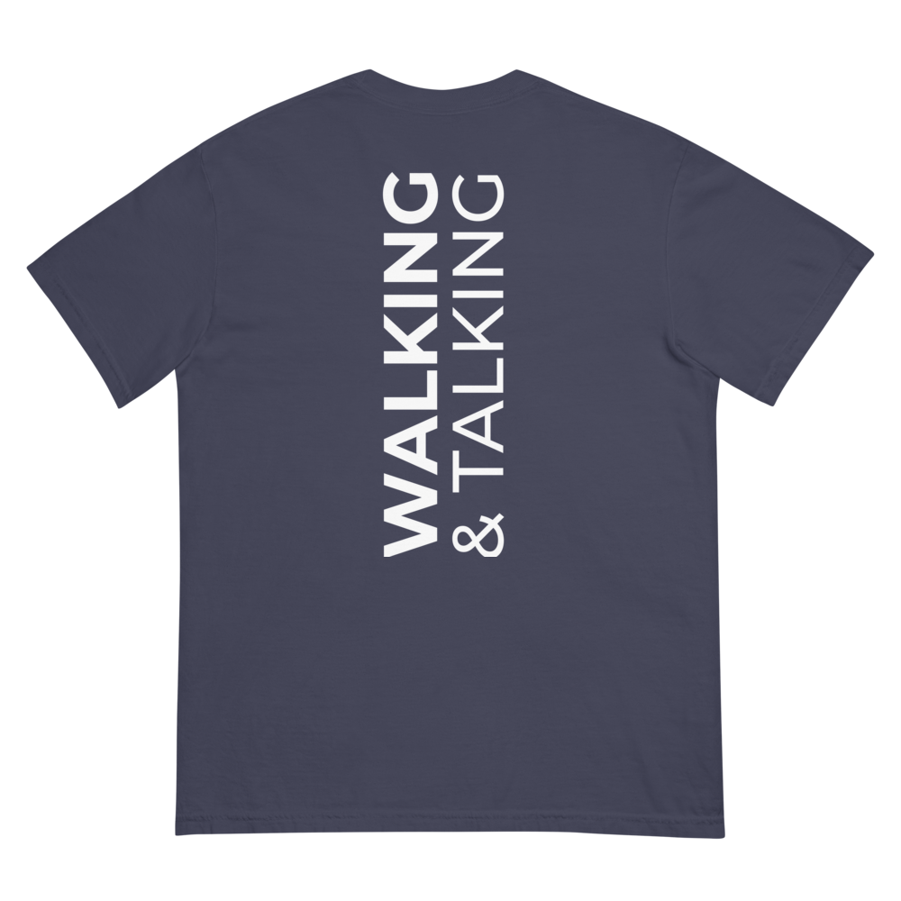 Classic Walking & Talking T-Shirt - Navy Back