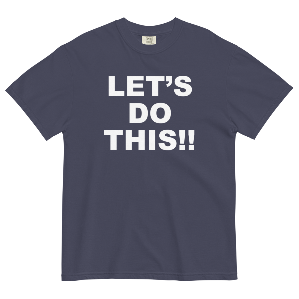 Walking & Talking LET'S DO THIS - Classic T-shirt - Navy Front
