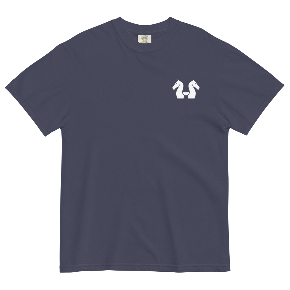 Walking & Talking JUST BECAUSE IT'S HARD - Classic T-Shirt - Navy Front