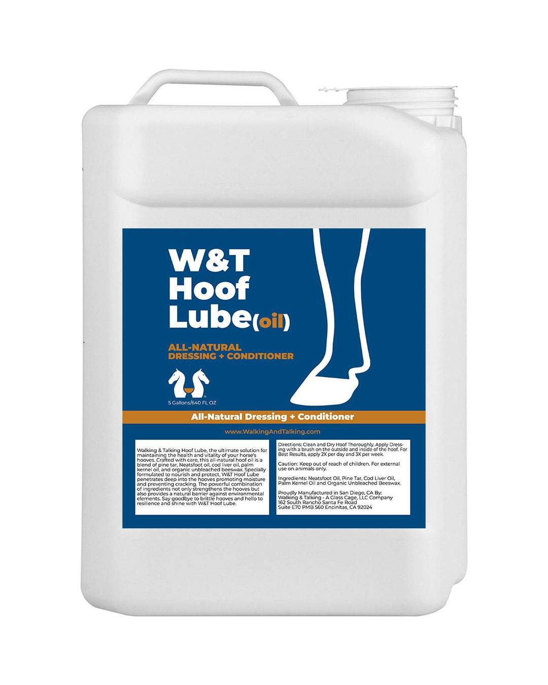 Walking & Talking Hoof Lube Oil for Cracked Hooves & Healthy Growth - Walking & Talking