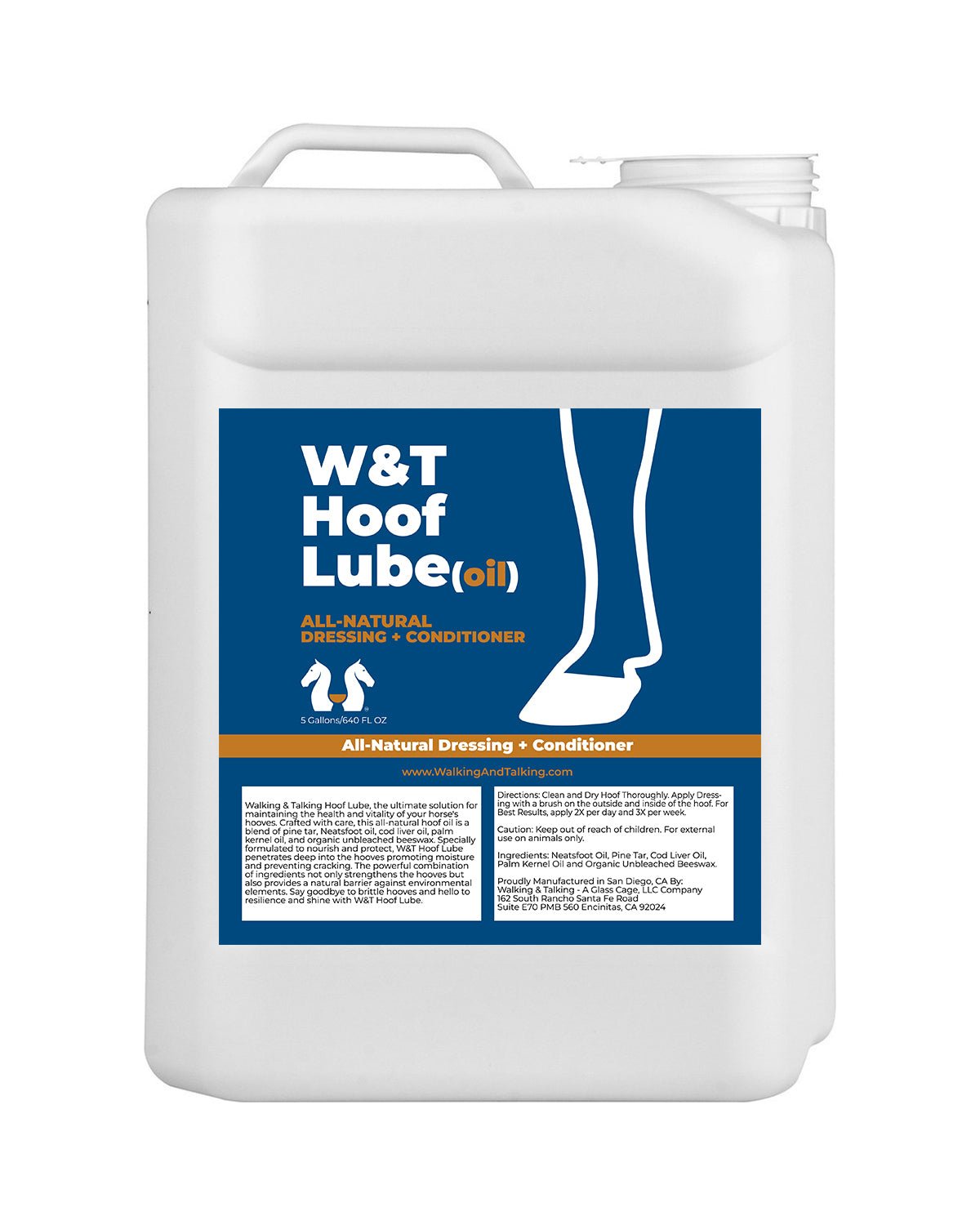 Walking & Talking Hoof Lube Oil for Cracked Hooves & Healthy Growth - Walking & Talking
